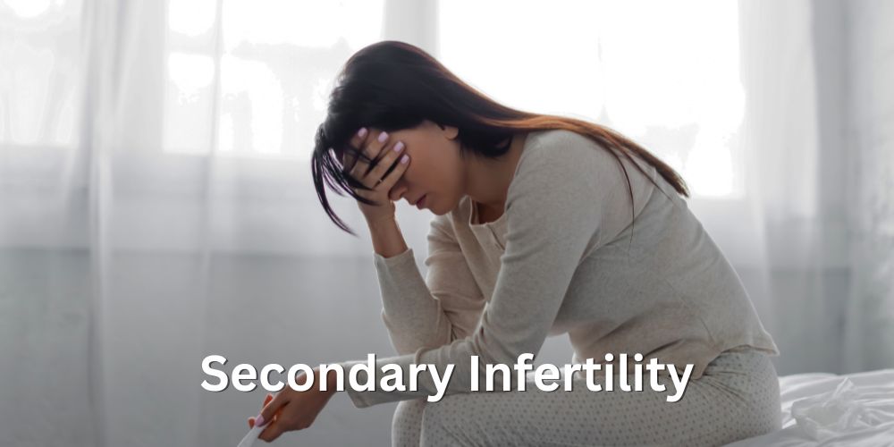 A woman experiencing the emotional impact of secondary infertility