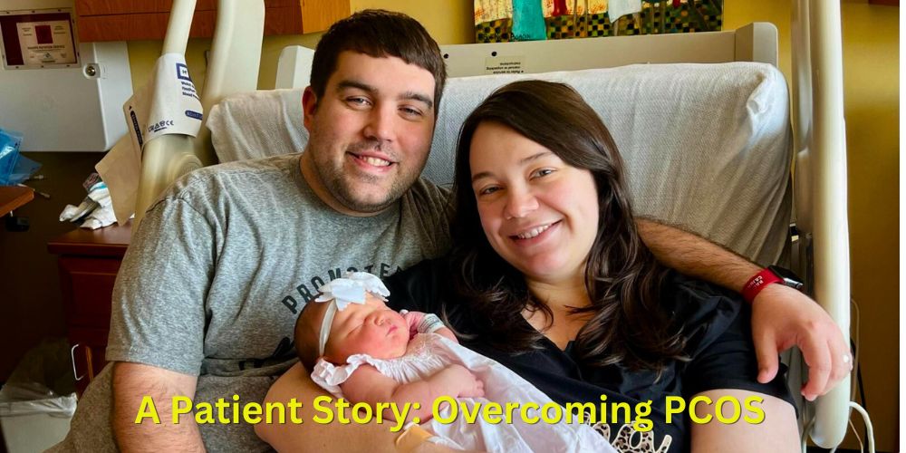 PCOS Couple Happily Holding their Fertility Miracle