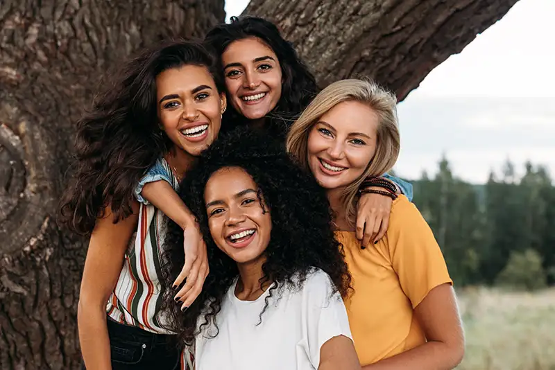 smiling women